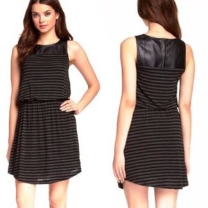 ✨ Anthropologie Splendid Striped Leather Dress